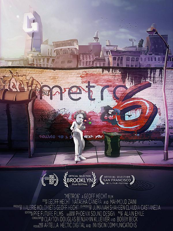 World Premiere of Animated Short, Metro6, Slated for Virtual Brooklyn Film Festival 