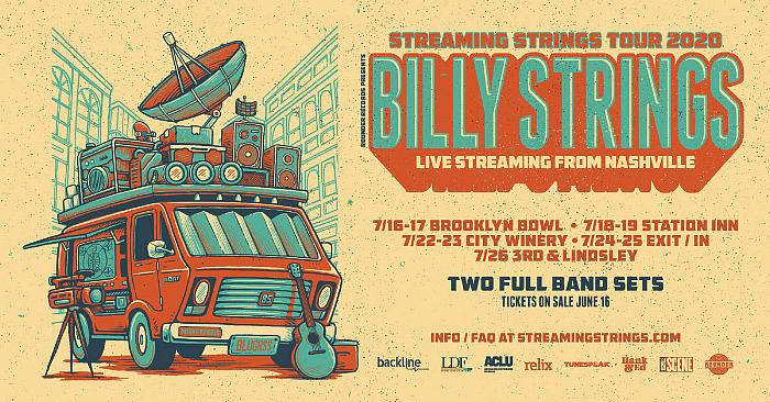 Billy Strings Announces Streaming Strings 2020 Tour; Live Streaming From Nashville - Presented by Rounder Records